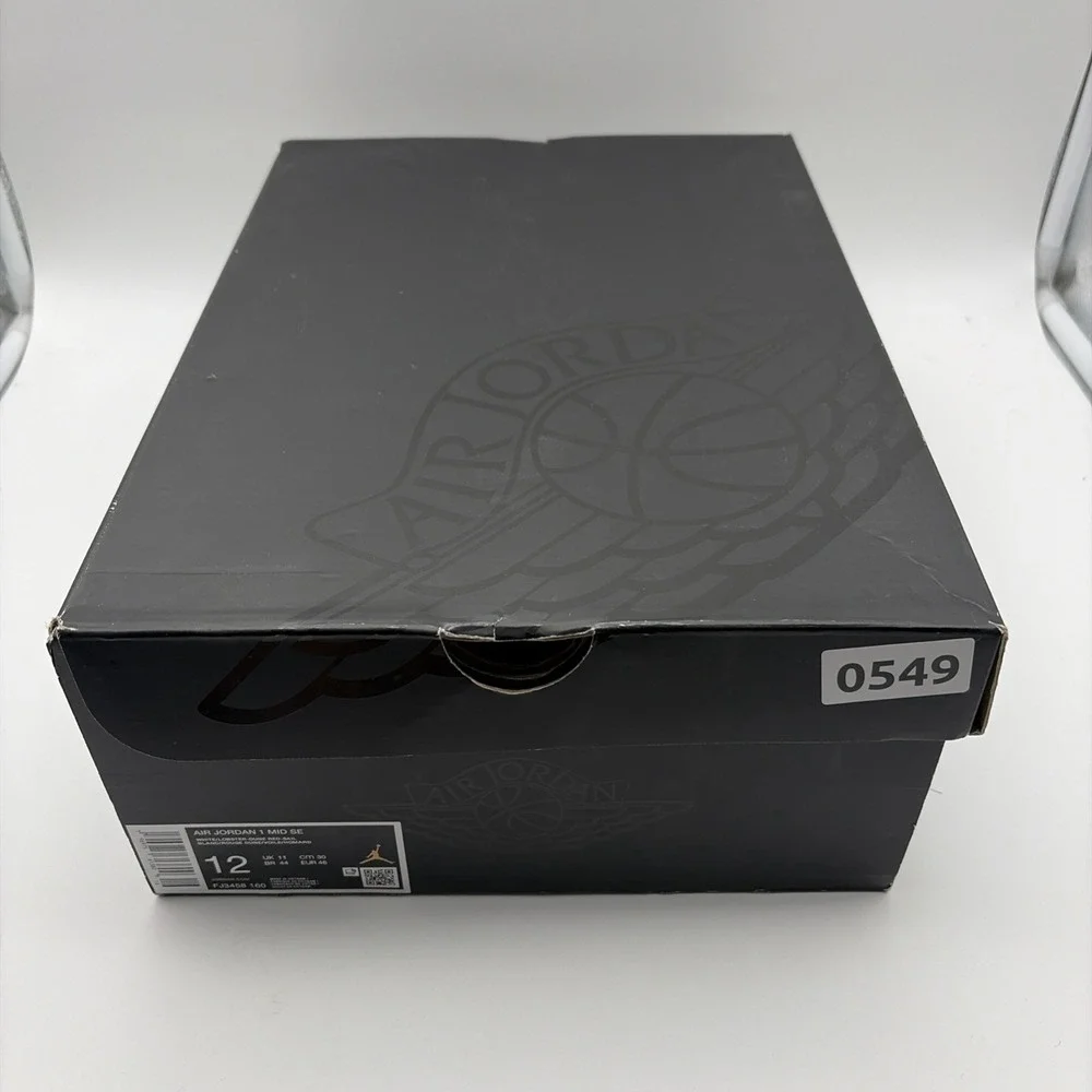 Size 12 - Air Jordan 1 SE Mid White Dune Red (FJ3458-160)